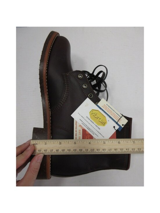 Chippewa Boots 11D Red Leather Service Boot Handcrafted 1901M25 NEW main image 13